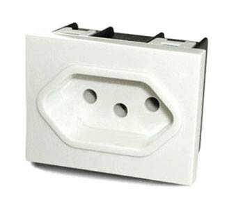 Toma 10A Brazil Bco 6925 Cambr