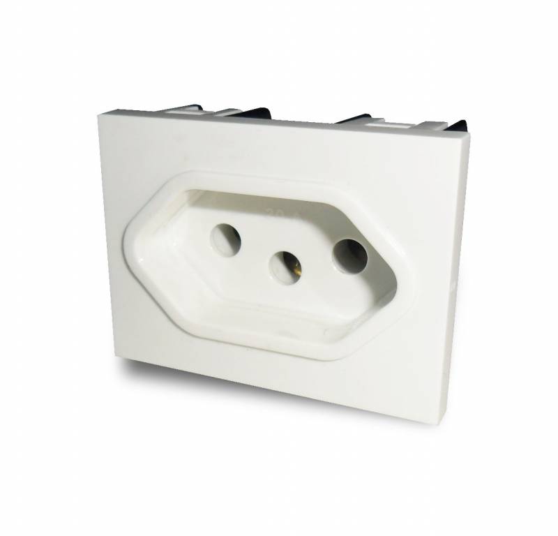 Toma 20A Brazil Bco 6942 Cambr