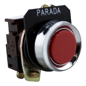 Pulsador Circular 1 Nc Rojo