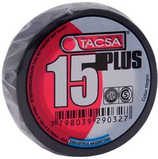 Cinta 15 Plus X20Mts Ngr Tacsa