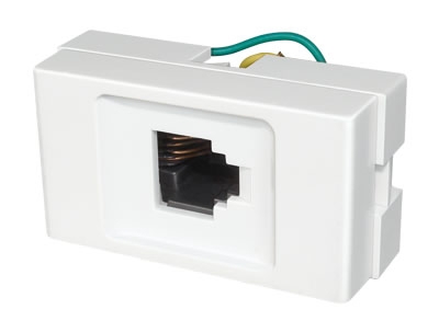 Toma Tel Ame Rj11 4Vias Ar Bco