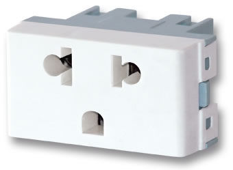 Toma +T 15A/10A  Bco 20058 Ver