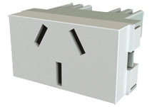 Toma Bipolar+T 10A 250Vca Bco